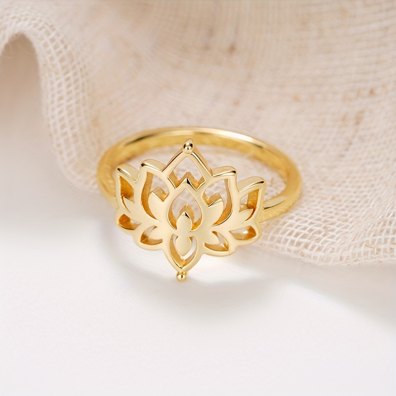 Lotus Ring for Women, Vacation, Parties, Wedding, Anniversary